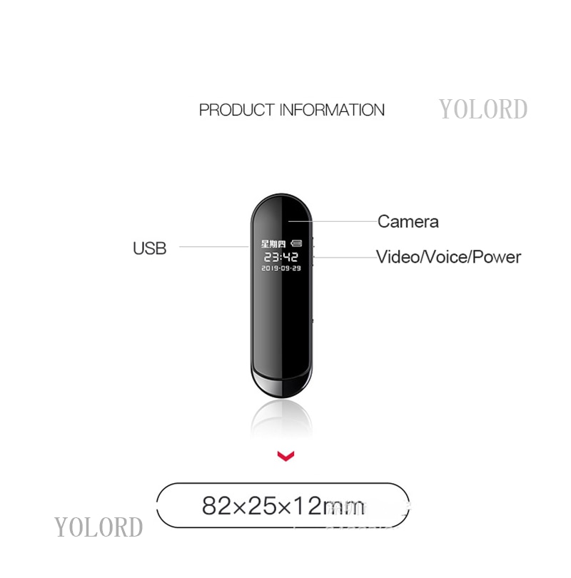 New Arrival Awesome Mini FHD Camera With Display Back Body Clip Design Video Voice Recorder Wearable Sport DV DVR Metal | Fugo Best
