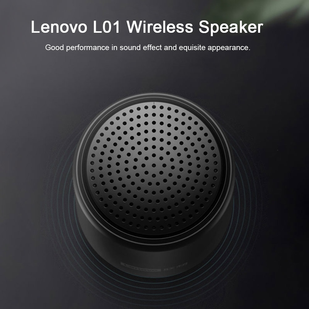 Lenovo L01 Mini Wireless Bluetooth 5.0 Speaker TWS Connection Outdoor Portable Speaker Hands-free with Mic USB Sound Box | Fugo Best