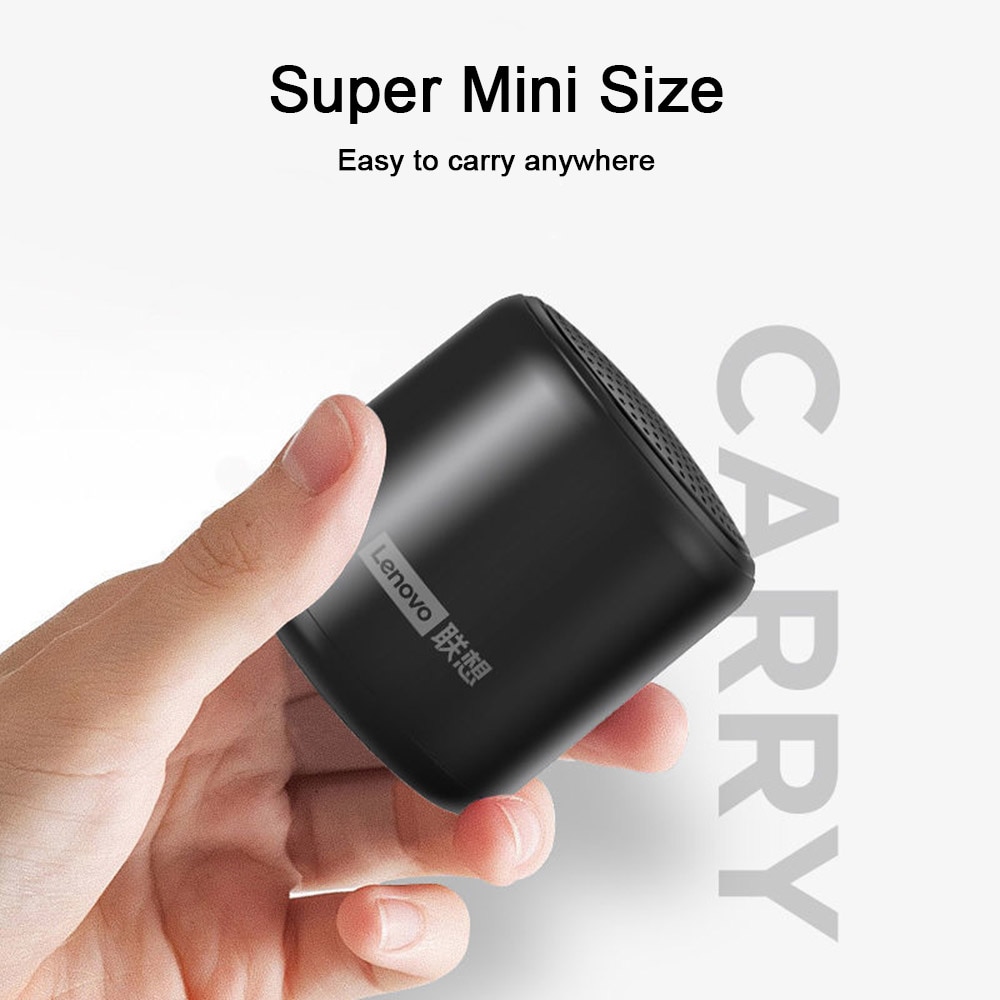 Lenovo L01 Mini Wireless Bluetooth 5.0 Speaker TWS Connection Outdoor Portable Speaker Hands-free with Mic USB Sound Box | Fugo Best