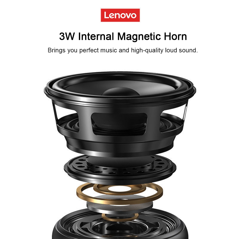 Lenovo L01 Mini Wireless Bluetooth 5.0 Speaker TWS Connection Outdoor Portable Speaker Hands-free with Mic USB Sound Box | Fugo Best