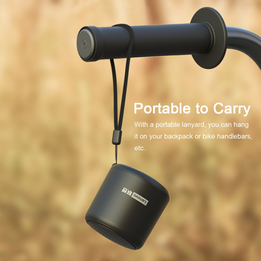 Lenovo L01 Mini Wireless Bluetooth 5.0 Speaker TWS Connection Outdoor Portable Speaker Hands-free with Mic USB Sound Box | Fugo Best