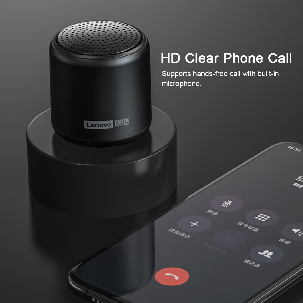 Lenovo L01 Mini Wireless Bluetooth 5.0 Speaker TWS Connection Outdoor Portable Speaker Hands-free with Mic USB Sound Box | Fugo Best