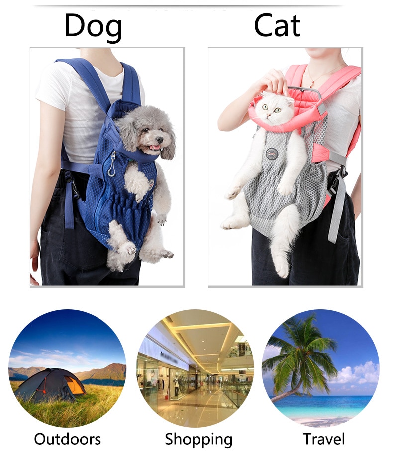 Pet Dog Carrier Mesh Breathable Bag Cat Backpack for Traving Shopping Carring Bag Products for Dogs Anilmal Transport Carrier | Fugo Best