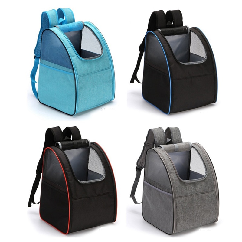 Dog Cat Carrier Pet Puppy Backpack Black Bag Dogs Backpacks Outdoor Breathable Foldable Pet Backpack For Travel Small Dog Bag | Fugo Best