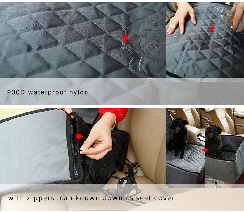 Dog Car Seat Cover Travel Pet Carriers Folding Hammock Bag Carrying For Cats Dogs transportin perro autostoel hond | Fugo Best