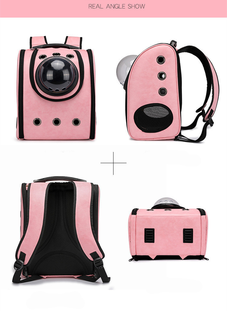 Cat Carrier Bags Breathable Pet Backpack Small Dog Cat Carriers Travel Space Capsule Cage Pet Transport Bag Carrying For Cats | Fugo Best