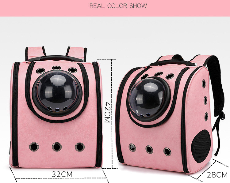Cat Carrier Bags Breathable Pet Backpack Small Dog Cat Carriers Travel Space Capsule Cage Pet Transport Bag Carrying For Cats | Fugo Best