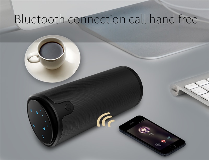 ZEALOT S8 Wireless Bluetooth Speakers Outdoor Column HIFI Stereo Subwoofer Music Box Portable high-power Speaker Support TF card | Fugo Best