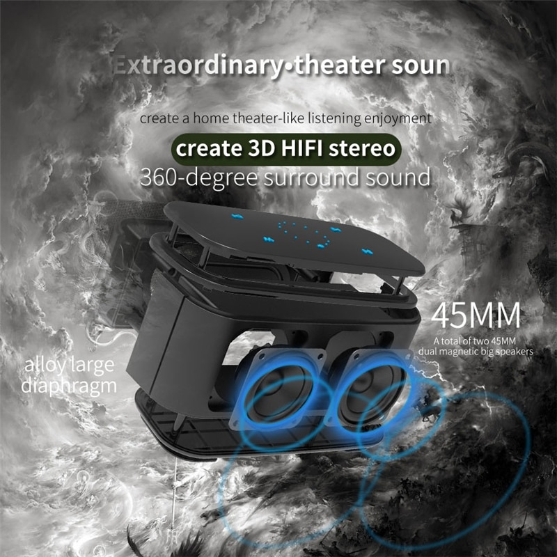 ZEALOT S25 Bluetooth Speaker 3W Portable Speakers Colums Deep Bass Soundbar with IPX6 Waterproof,for Siri,SoundPulse | Fugo Best