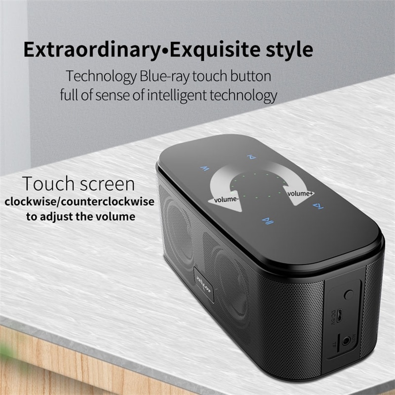 ZEALOT S25 Bluetooth Speaker 3W Portable Speakers Colums Deep Bass Soundbar with IPX6 Waterproof,for Siri,SoundPulse | Fugo Best