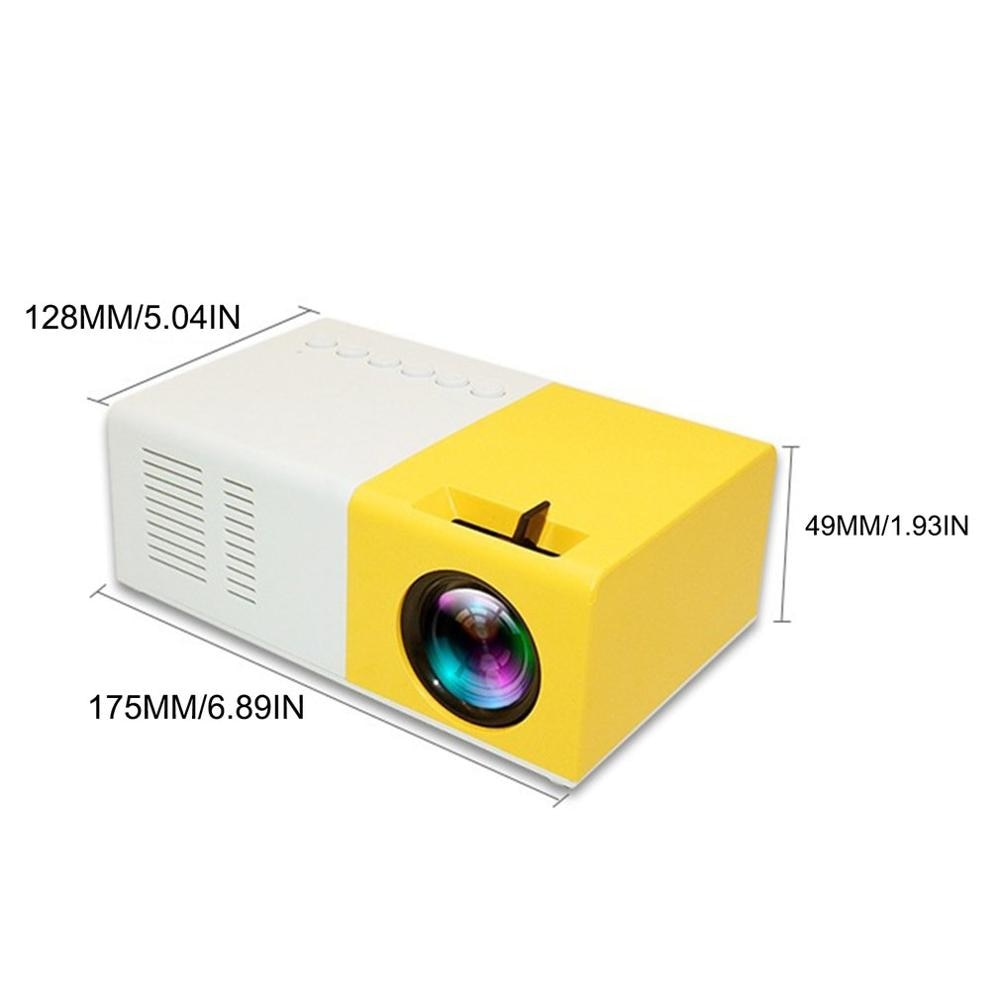 Mini Portable Projector Support HDMI-compatible AV USB HD 1080p Video Media Player LED Mini Projector For Home Theater PC Laptop | Fugo Best