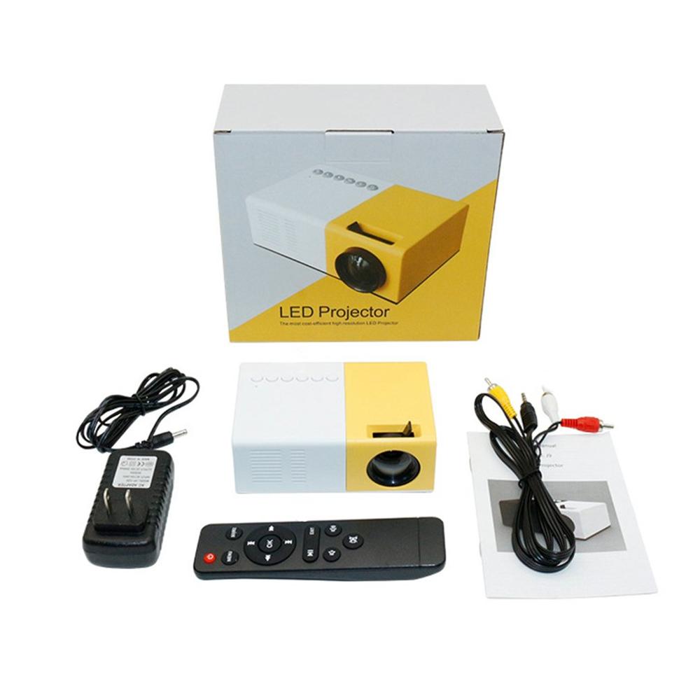Mini Portable Projector Support HDMI-compatible AV USB HD 1080p Video Media Player LED Mini Projector For Home Theater PC Laptop | Fugo Best