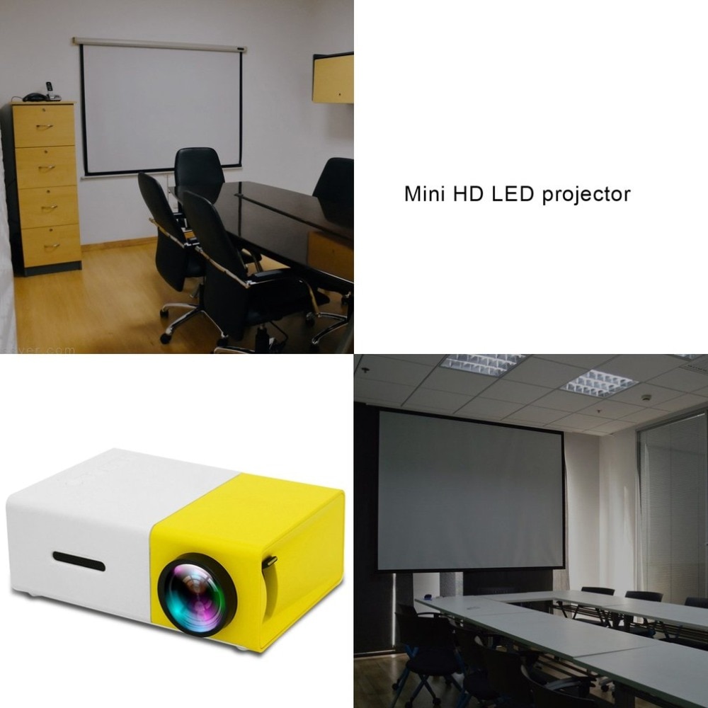 Mini Portable Projector Support HDMI-compatible AV USB HD 1080p Video Media Player LED Mini Projector For Home Theater PC Laptop | Fugo Best