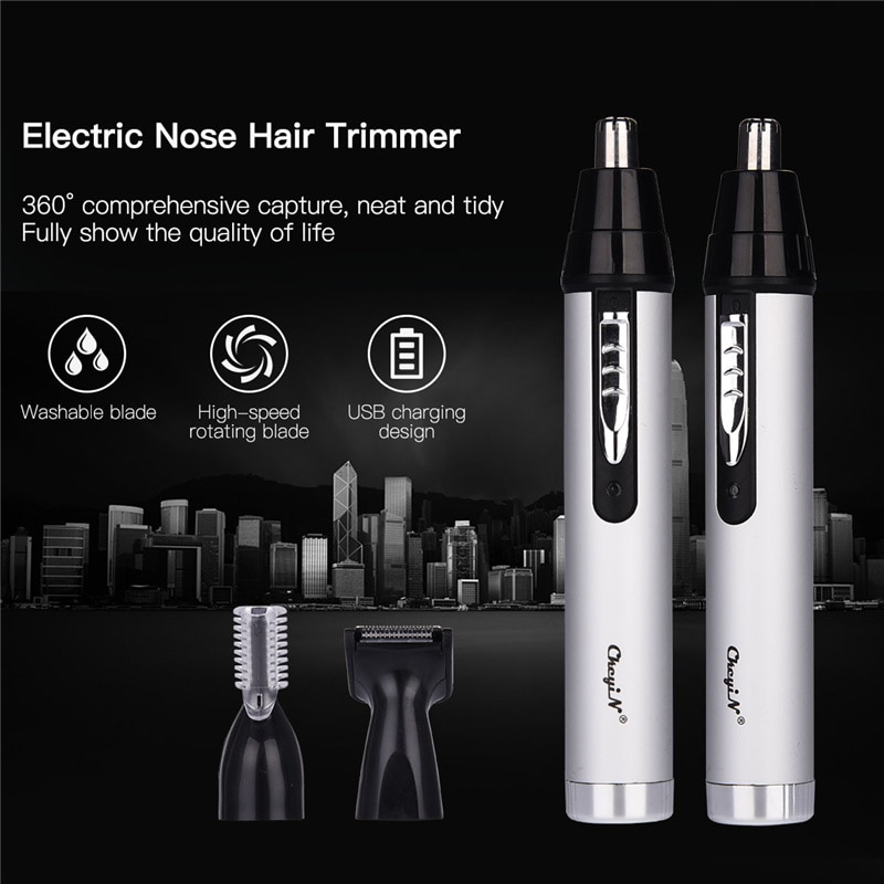 CkeyiN Men Hair Clipper Professional Trimmer Cordless Nose Eyebrow Removal Painless Electric Shaver Machine Beard Razor Mower | Fugo Best