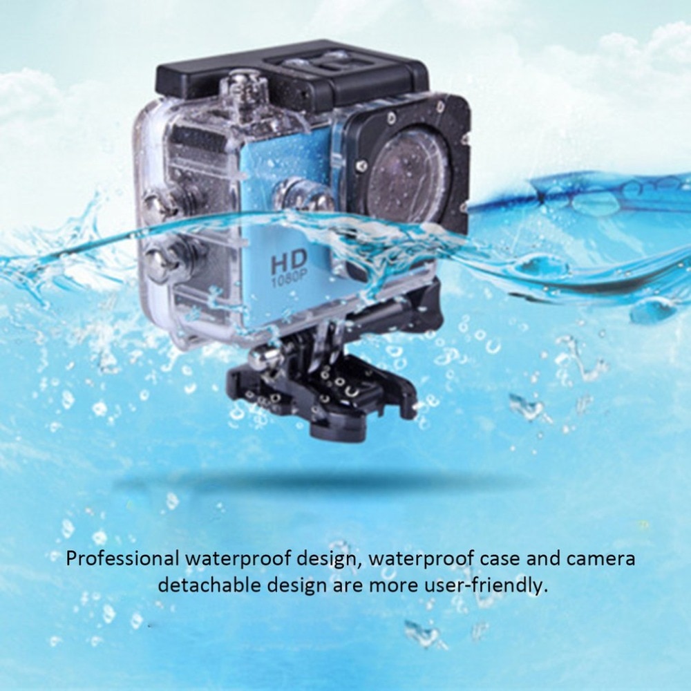 2.0in HD 1080P 24fps Waterproof Digital Action Camera Video Camera CMOS Sensor Wide Angle Lens 1080P Sports Camara Profesional | Fugo Best