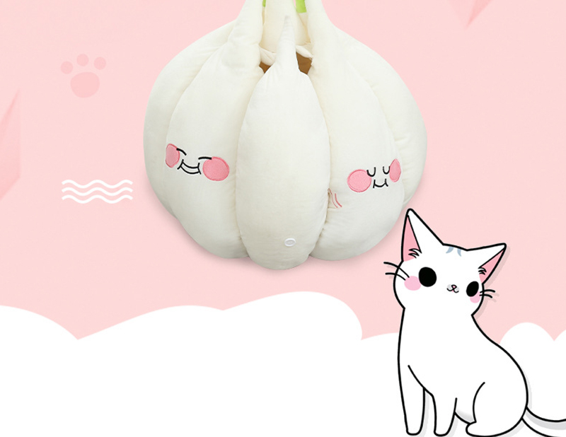Funny Garlic Cat Bed Mat Soft Warm Pet Cat House Soothing Cat Bed for Dog Cat Sitting Home Puppy Sleeping Plush Nest Cave | Fugo Best