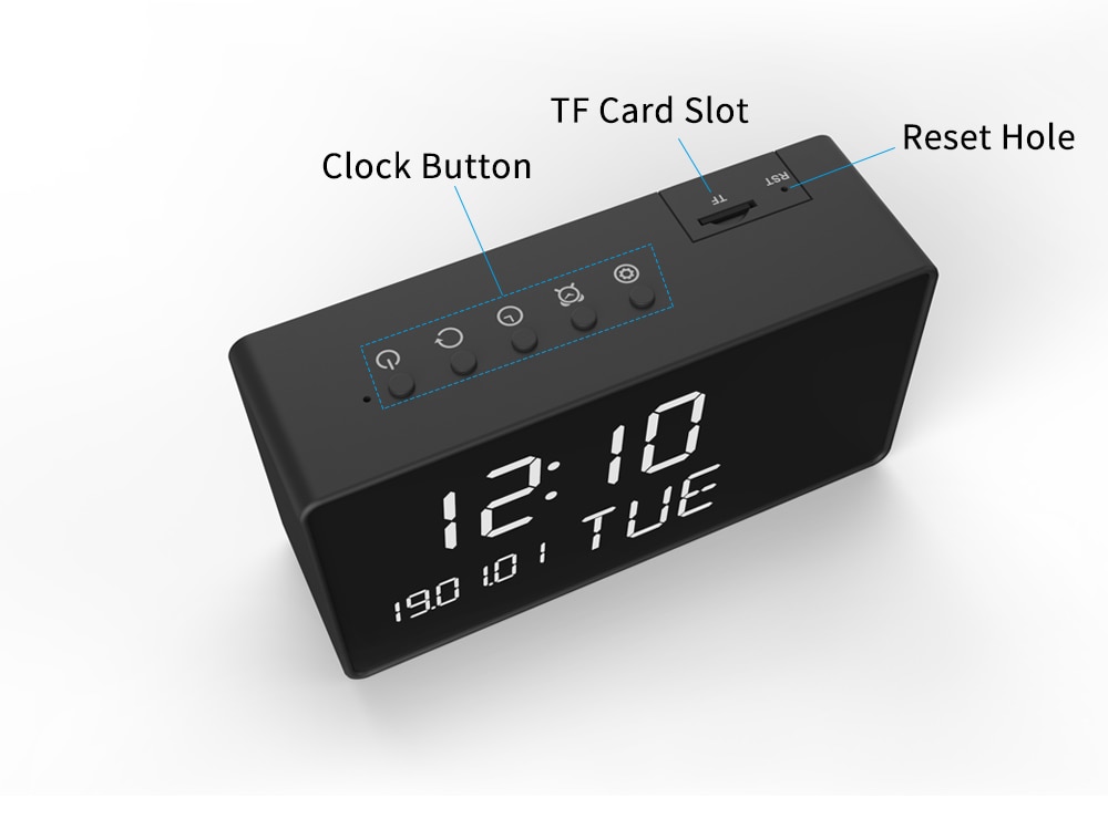 1080P Smart Clock Camera IP WIFI Wireless Home Security Clock Invisible Lens Battery Camera 2MP Video Surveillance Secret Camera | Fugo Best