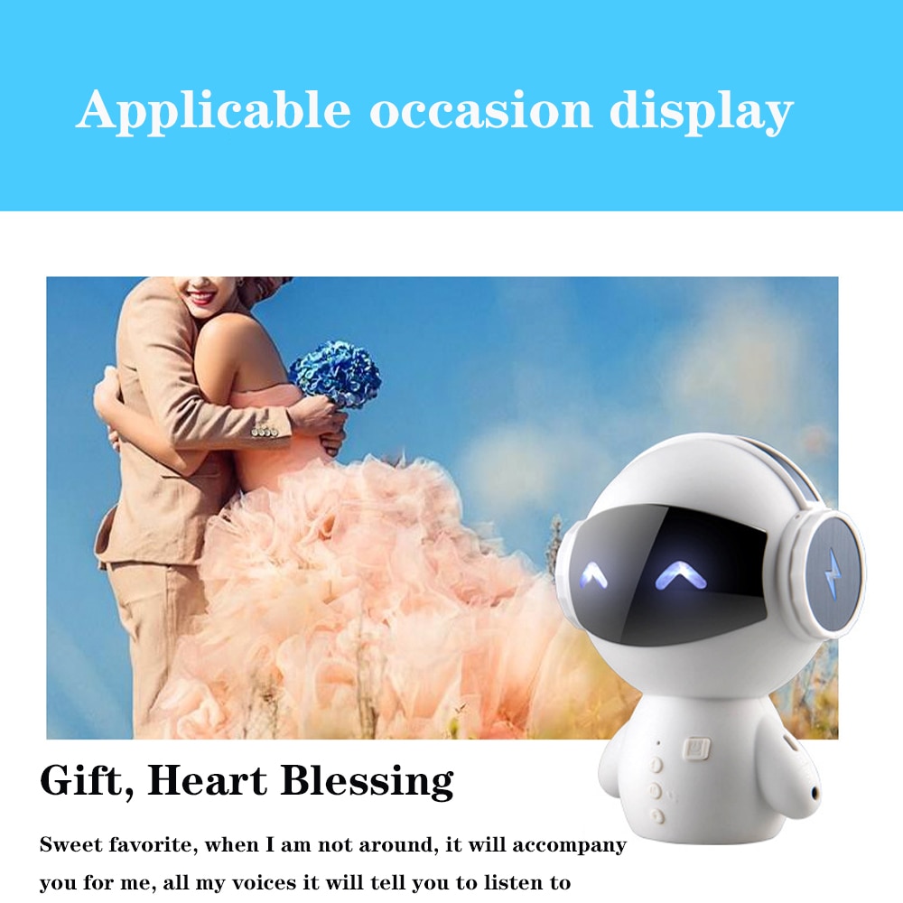 Christmas Gift! Follow US GET MORE DISCOUNT!Creativity Mini Intelligent Robot Bluetooth Speaker Bass Portable Bluetooth speakers | Fugo Best