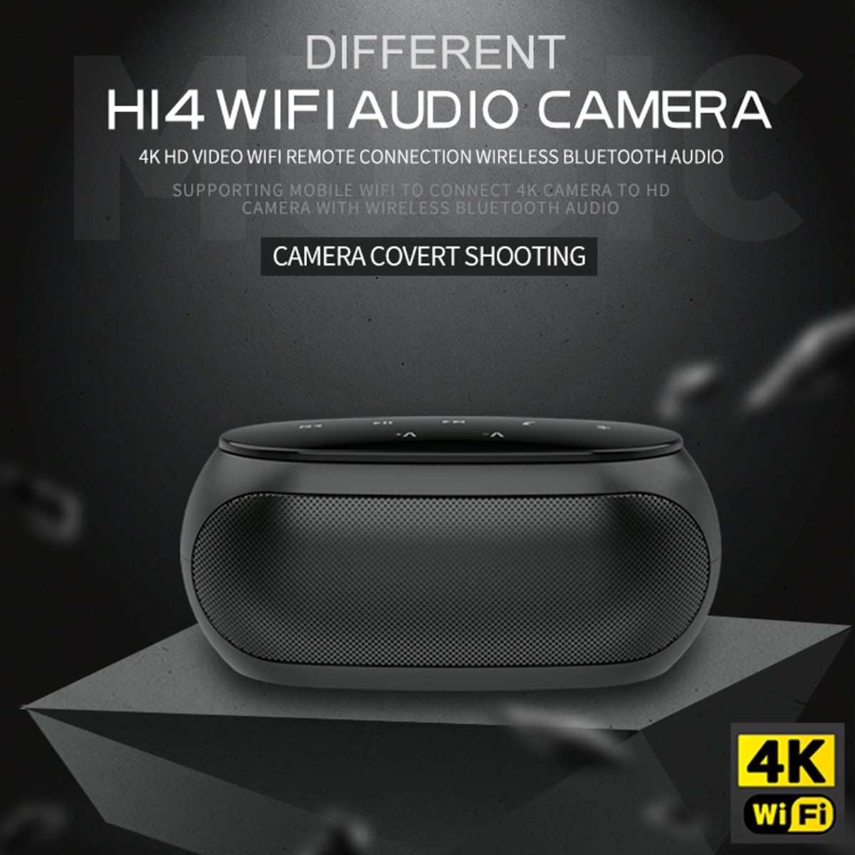 H14 HD 4K Wireless WIFI Mini Camera BT Speaker IR Night Vision 5m Home Security Micro Camera Video Recorder Camcorder Speaker | Fugo Best