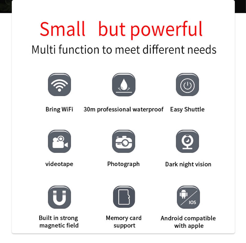 Wsdcam SQ29 IP Camera HD WIFI Small Mini Camera Cam Video Sensor Night Vision Waterproof Shell Camcorder Micro Camera DVR Motion | Fugo Best