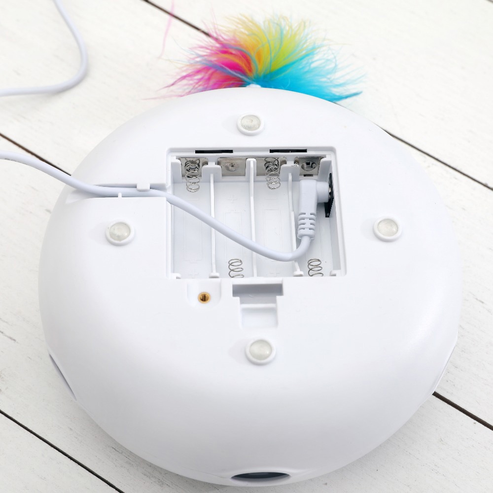 Electric Cat Toy Smart Teasing Cat Stick Crazy Game Spinning Turntable Catching Mouse Donut Automatic anti-slip high quality | Fugo Best