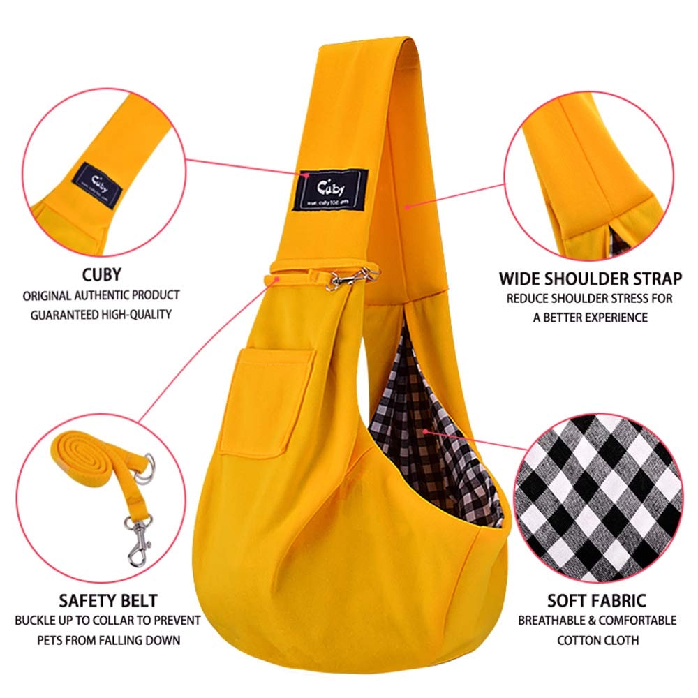 CUBY dog bags transport bag carrying for dog backpack carrier small adjustable pet sling carrier travel cat carrier protector | Fugo Best