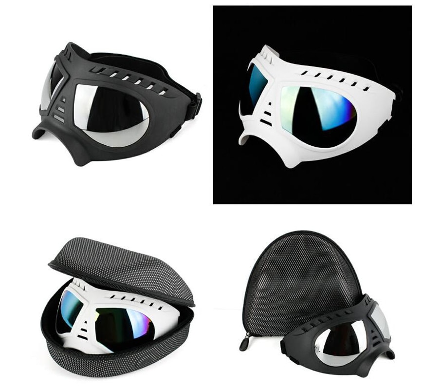 Dog Glasses - Medium and Large Dog Pet Sunglasses Windproof and Snowproof Pet Glasses for Outdoor Driving and Riding Pet Goggles | Fugo Best