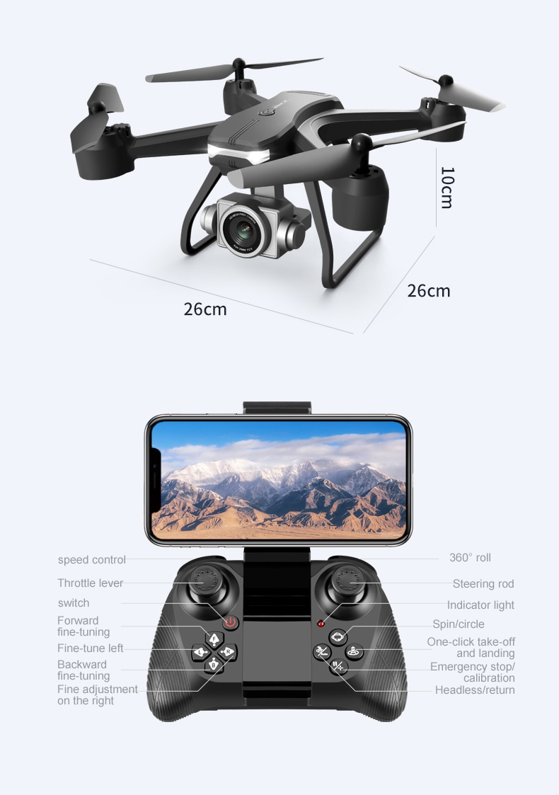 V14 Drone 4k profession HD Wide Angle Camera 1080P WiFi Fpv Drone Dual Camera Height Keep Drones Camera Helicopter Toys | Fugo Best