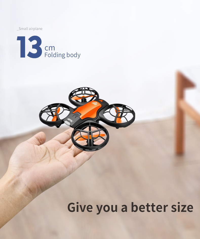 V8 New Mini Drone 4K 1080P HD Camera WiFi Fpv Air Pressure Height Maintain Foldable Quadcopter RC Dron Toy Gift | Fugo Best