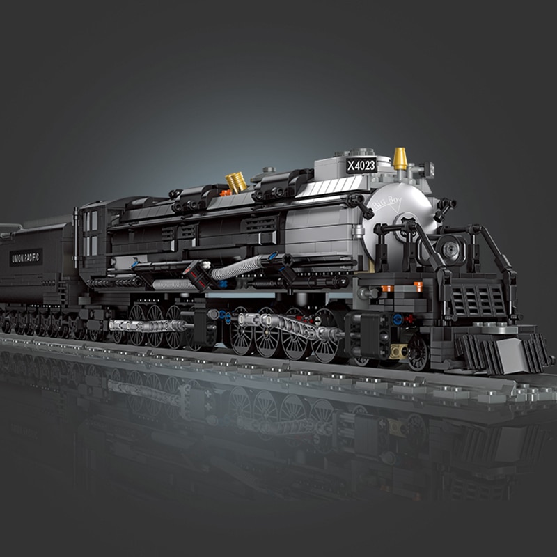 1608PCS City High-Speed Rail Building Blocks Locomotive Technical Steam Train Big Boy Bricks DIY Toys For Children Kids Gifts | Fugo Best
