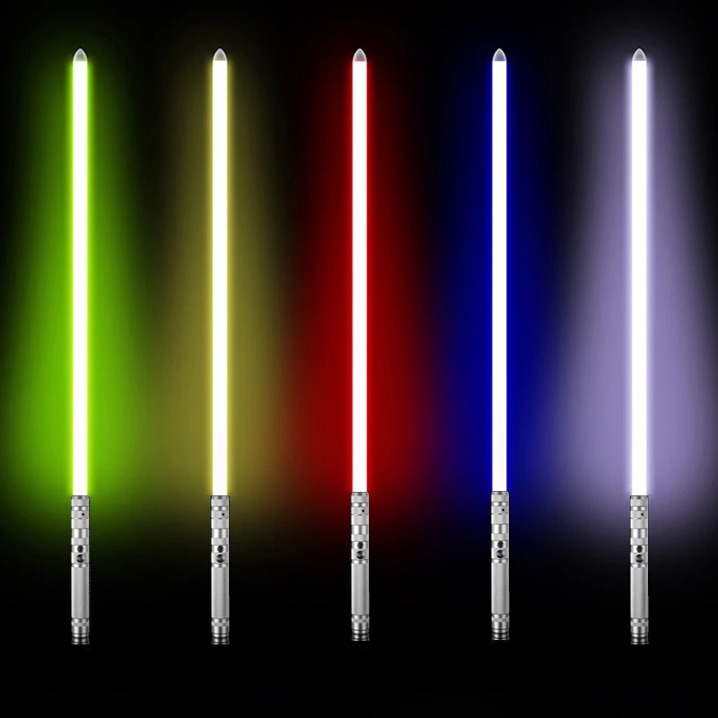 Metal Handle RGB Cosplay Double-edged Lightsaber Laser Sword 7 Colors Change LED Switchable Sound And Light For Boys Girls Gift | Fugo Best