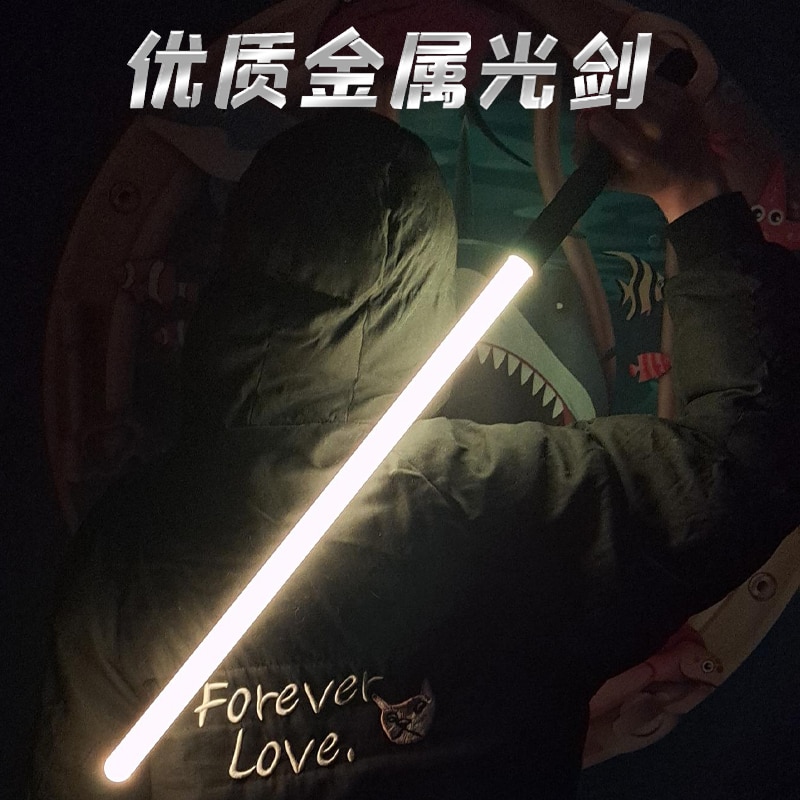 Metal Handle RGB Cosplay Double-edged Lightsaber Laser Sword 7 Colors Change LED Switchable Sound And Light For Boys Girls Gift | Fugo Best