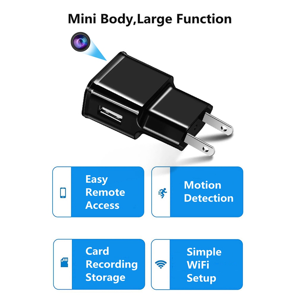 Surveillance 1080P Wifi Plug Mini Cameras USB Audio Micro Camcorders Wireless Video Recorder Night Vision Security Cam Hidden TF | Fugo Best