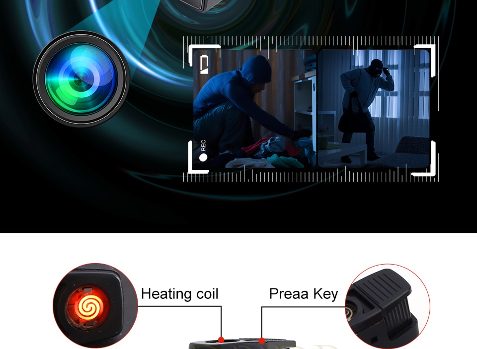 1080P Full HD Mini Camcorder Night Lighter Camera Outdoor Security Mini Camera Ultra-compact DV Surveillance Vision Portable Cam | Fugo Best