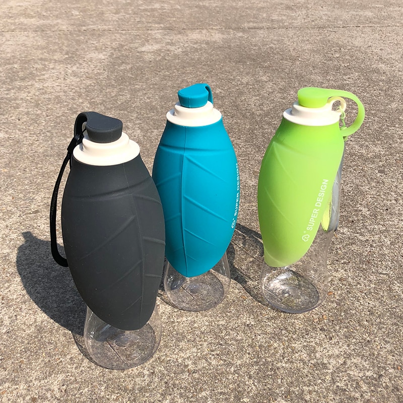 580ml Sport Portable Pet Dog Water Bottle Silicone Travel Dog Bowl For Puppy Cat Drinking Outdoor Pet Water Dispenser | Fugo Best