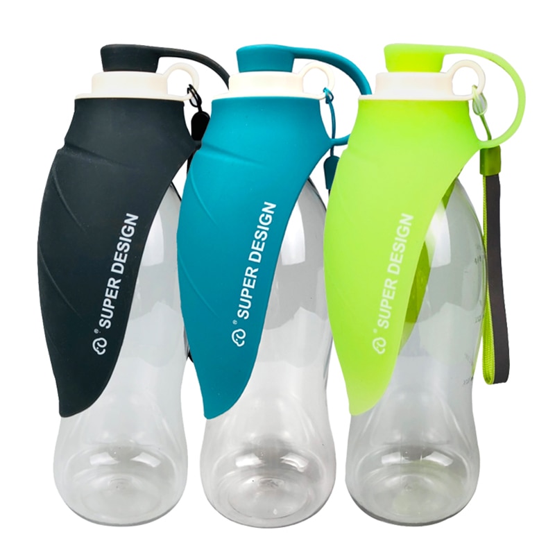 580ml Sport Portable Pet Dog Water Bottle Silicone Travel Dog Bowl For Puppy Cat Drinking Outdoor Pet Water Dispenser | Fugo Best