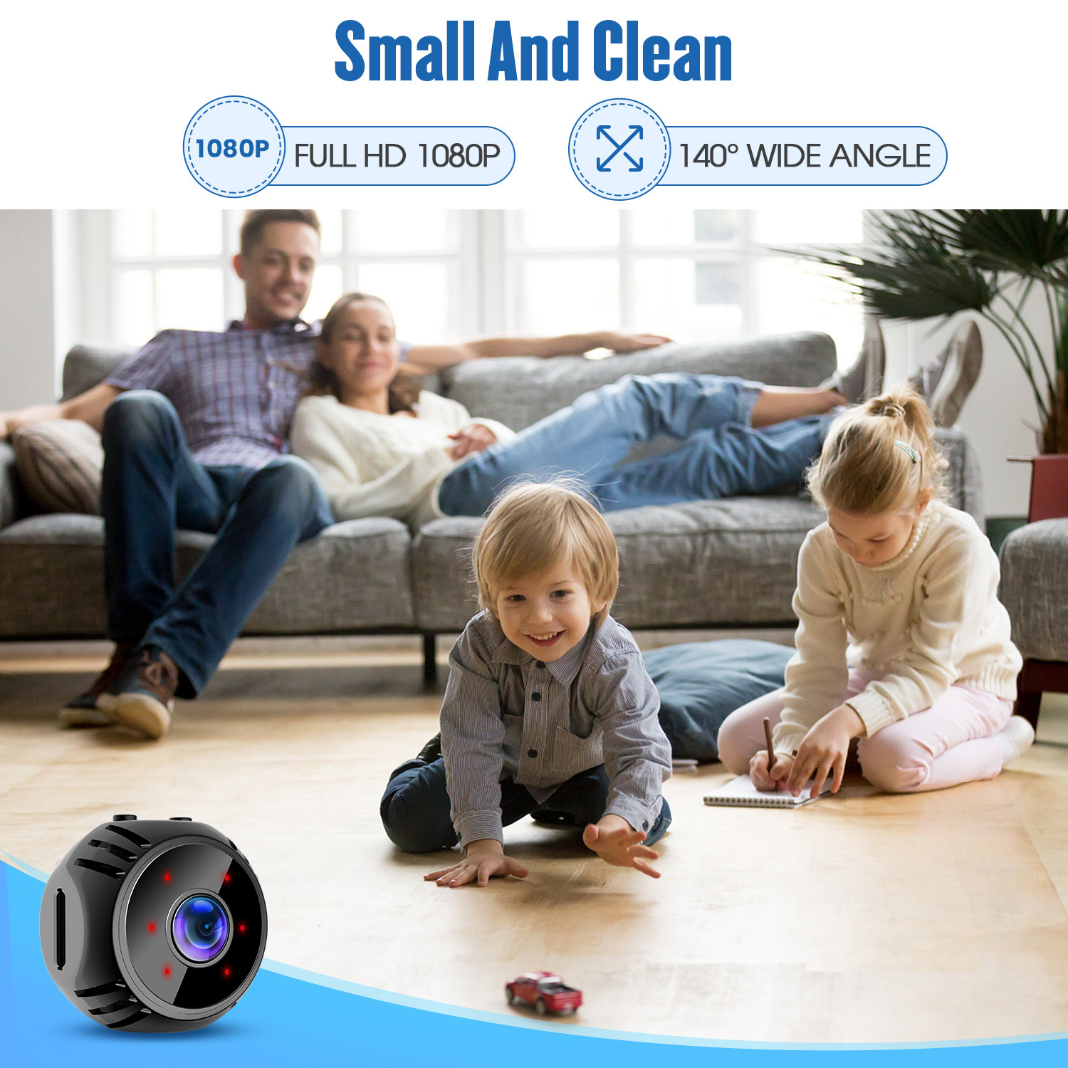 1080P HD Mini Wifi Camera Night Vision Motion Alarm IP Surveillance Micro Cam Video Audio Recorder Espia Support Hidden TF Card | Fugo Best
