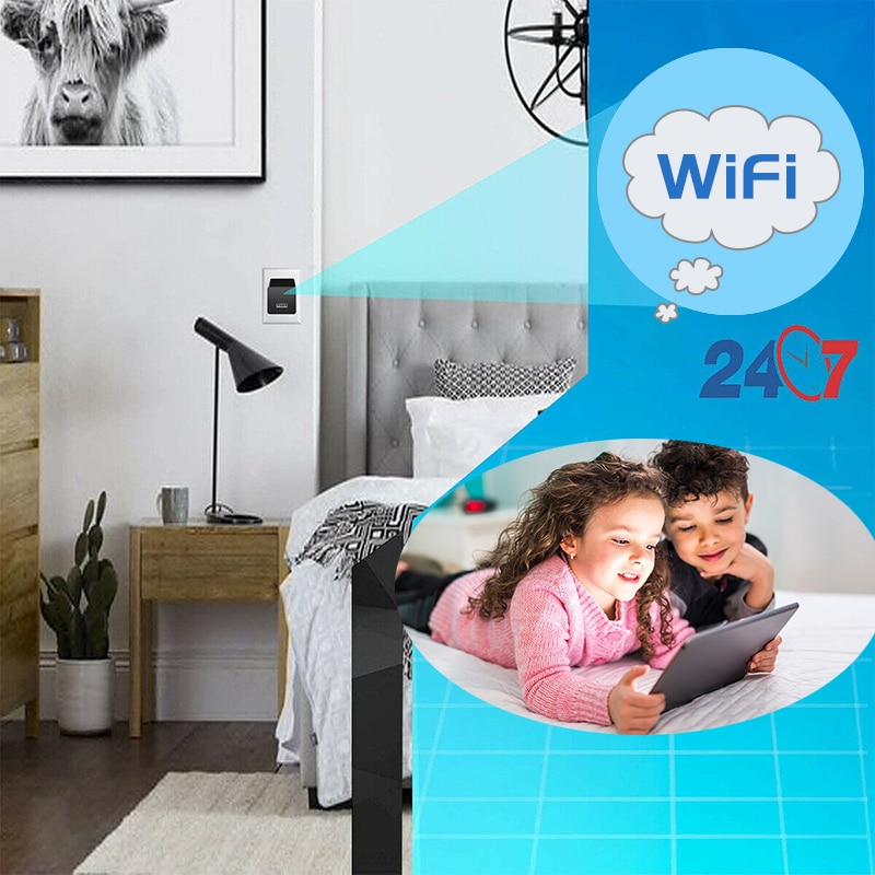 Mini WIFI Plug Camera 1080P HD USB Chargers Wireless Portable Camera Security Video Recorder Dynamic Monitor | Fugo Best