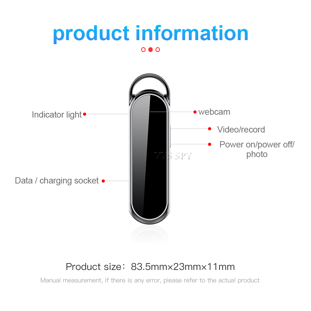 Mini Camera 1080P HD Portable Digital Video Voice Recorder Internal U Disk Storage Up To 256GB Micro Cam Small Body Camcorder | Fugo Best