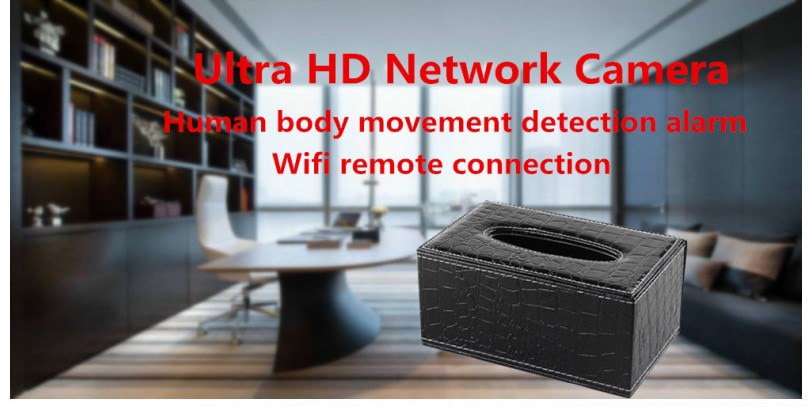 1080P HD PU Leather Tissue Box Wifi Camera Home Security Surveillance Camera Motion Detection Baby Monitor Romote Monitoring | Fugo Best
