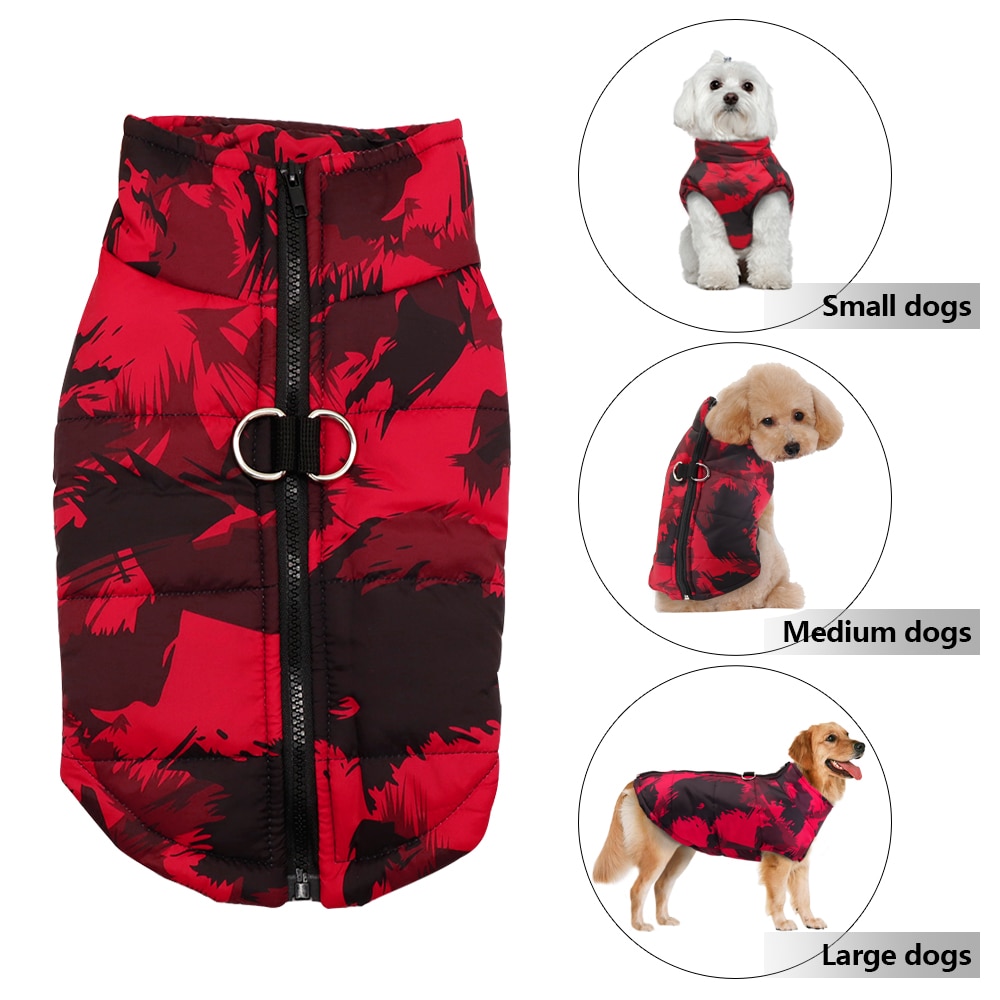 Winter Pet Dog Clothes French Bulldog Pet Warm Jacket Coat Waterproof Dog Clothing Outfit Vest For Small Medium Large Dogs | Fugo Best