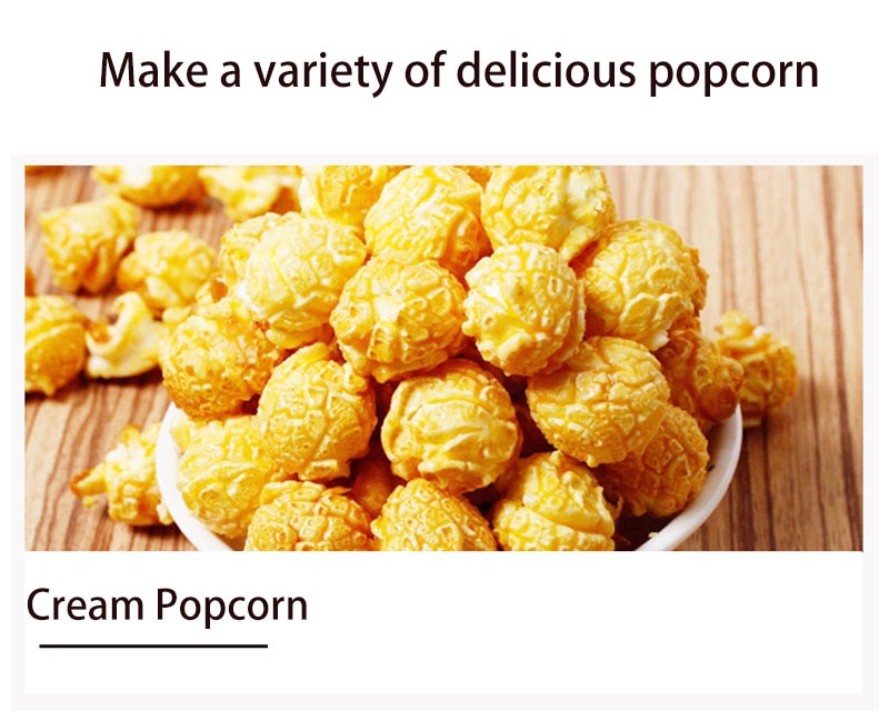 Electric Popcorn Machine Small Mini Automatic Carnival Popcorn Maker 1200W Corn Making Machine For Household DIY Corn Popper | Fugo Best