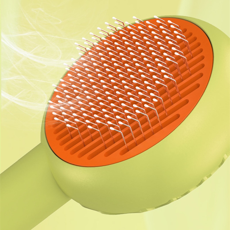 Donut Cat Comb Cat Brush Comb For Dogs Pets Hair Brush Pet Hair Remover Shedding Self Cleaning Comb Pet Grooming And Care | Fugo Best