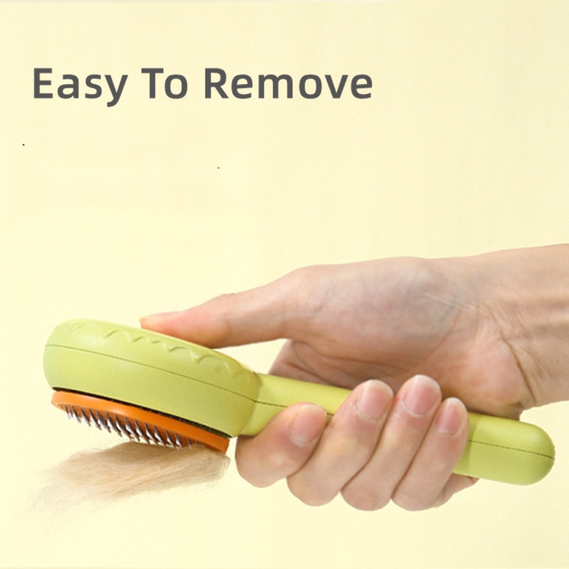 Donut Cat Comb Cat Brush Comb For Dogs Pets Hair Brush Pet Hair Remover Shedding Self Cleaning Comb Pet Grooming And Care | Fugo Best