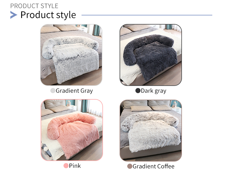 New Dog Sofa Round Comfortable Plush Kennel Plush Blanket Dual-use Warm Pet Litter Cat Bed Deep Sleep Blanket Pad Pet Supplies | Fugo Best