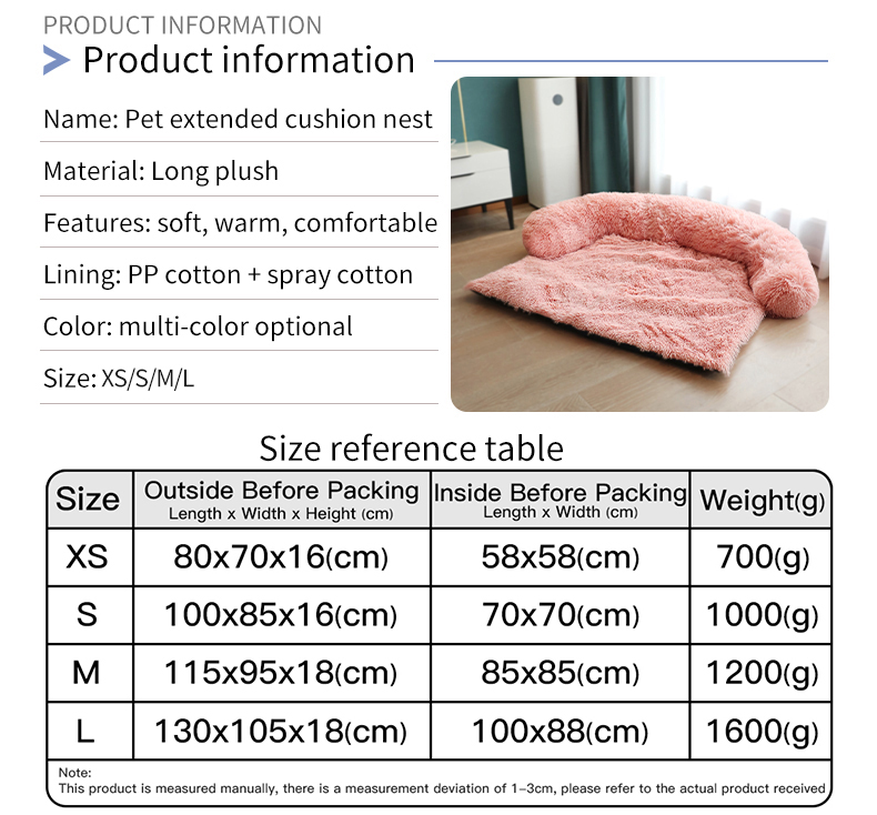 New Dog Sofa Round Comfortable Plush Kennel Plush Blanket Dual-use Warm Pet Litter Cat Bed Deep Sleep Blanket Pad Pet Supplies | Fugo Best
