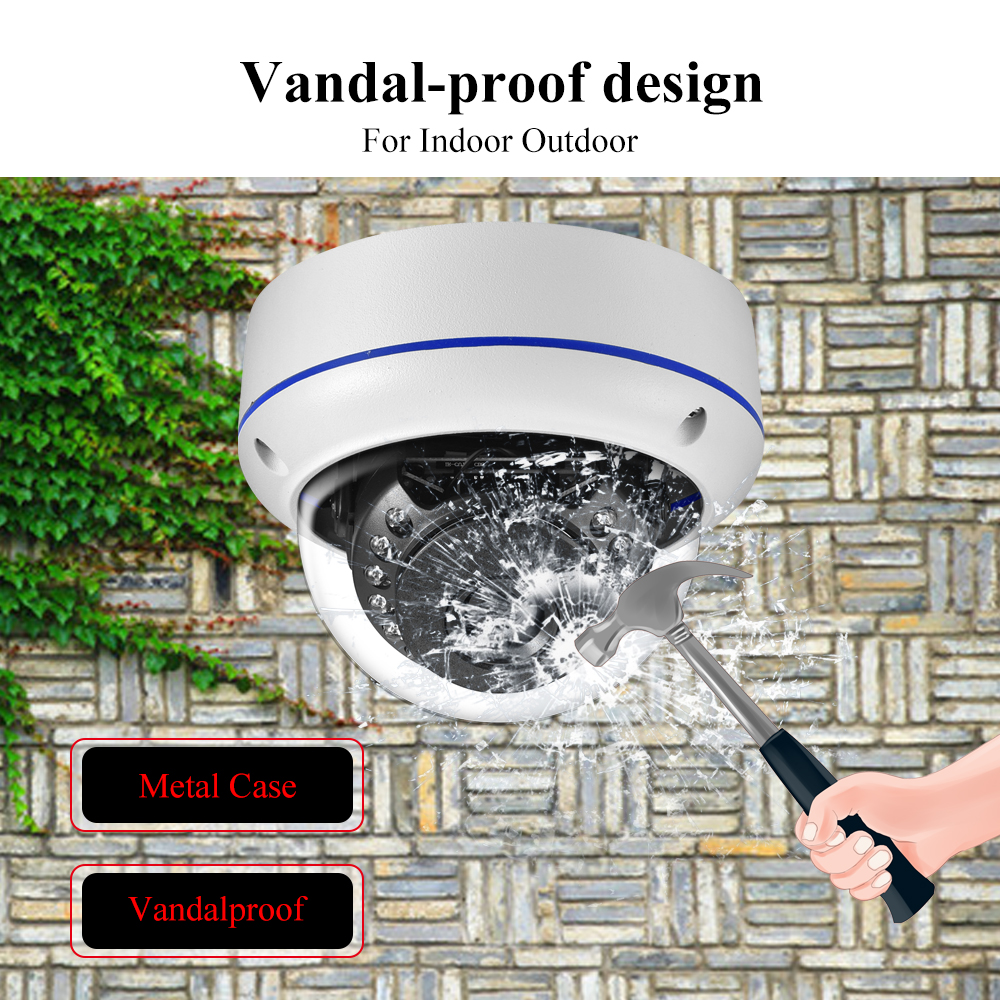 Azishn 8MP 4K IP Camera H.265 POE Video Surveillance Outdoor Waterproof Explosion-proof Security Protection CCTV Camera | Fugo Best