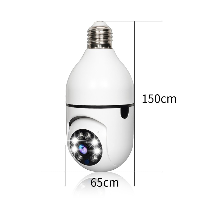 Bulb Cam E27 Surveillance Camera 5G WiFi Camera Night Vision Automatic Human Tracking For Home Security Protection CCTV Cam | Fugo Best
