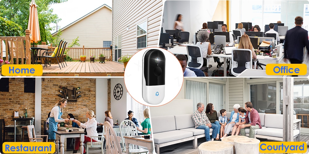 1080P Security Video Doorbell Camera Outdoor WiFi Battery IP Surveillance Smart Home Intercom Free Cloud Storage | Fugo Best