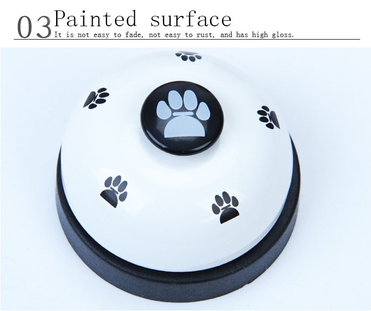 6 Color Bell Ringer Training Dog Supplies Vocal Footprints Paw Prints Cat Toys Pets Ring The Button | Fugo Best